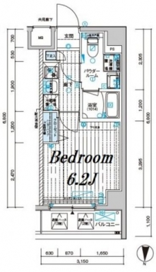 メインステージ千住中居町の間取り図