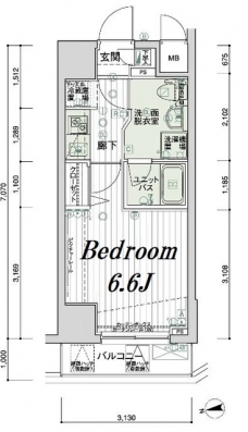 メインステージ高輪の間取り図