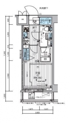 メインステージ武蔵小杉の間取り図