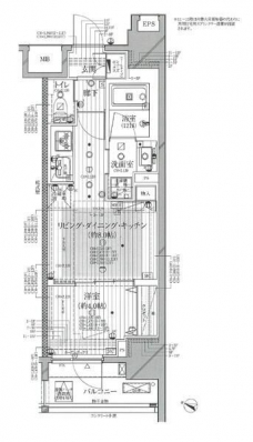 シティインデックス神田の間取り図