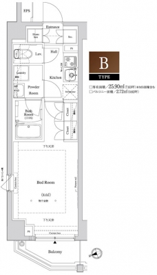 アクサス神楽坂の間取り図