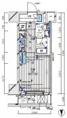 メインステージ北千住Vの間取り図