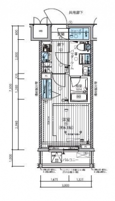 メインステージ武蔵小杉の間取り図