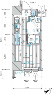 メインステージ蒲田VIエグザの間取り図