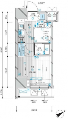 メインステージ蒲田VIエグザの間取り図