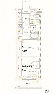 アークマーク中野坂上の間取り図