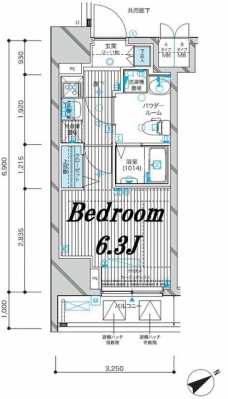 メインステージ蒲田VIエグザの間取り図