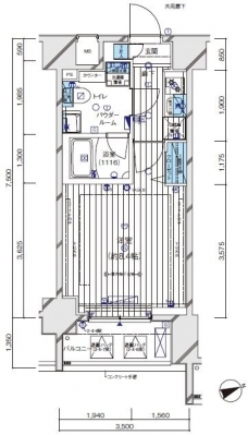 メインステージ北千住VIの間取り図