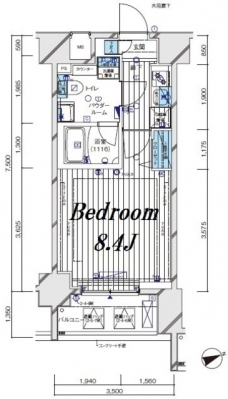 メインステージ北千住VIの間取り図