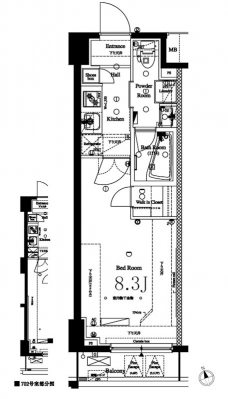 アークマーク梅屋敷アジールコートの間取り図
