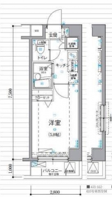 リヴシティ新宿壱番館の間取り図