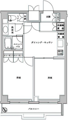 ルーブル上池台弐番館の間取り図