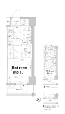 アクサスレジデンス目黒東の間取り図