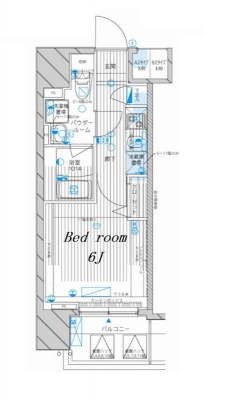 メインステージ八幡山の間取り図