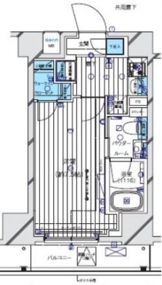 メインステージ三ノ輪EASTの間取り図