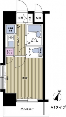 フェニックス笹塚壱番館の間取り図