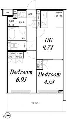 ルーブル大森西の間取り図