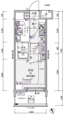 メインステージ立川VIの間取り図