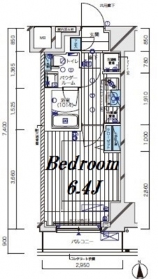 メインステージ北千住Vの間取り図