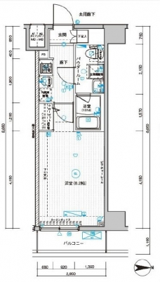 メインステージ武蔵関駅前IIの間取り図