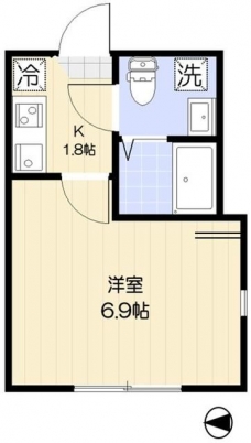 グロリア小岩の間取り図