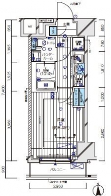 メインステージ北千住Vの間取り図