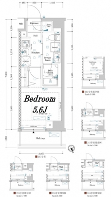 アクサスレジデンス目黒東の間取り図
