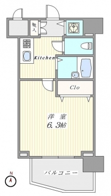 フェニックス西新宿弐番館の間取り図