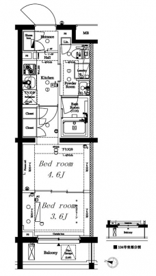 アークマーク新中野の間取り図