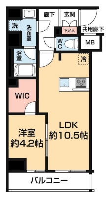 ＡＲＣＯＢＡＬＥＮＯ ＯＳＨＩＡＧＥ ＢＬＯＳＳＯＭの間取り図
