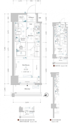 アクサスレジデンス目黒東の間取り図