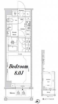 アクサス神楽坂の間取り図
