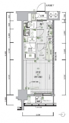 メインステージ木場の間取り図