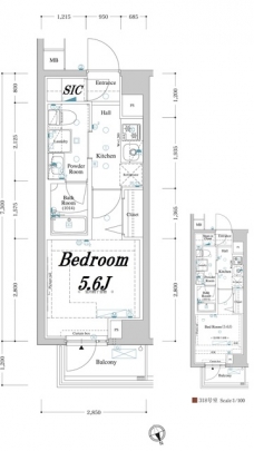 アクサスレジデンス目黒東の間取り図