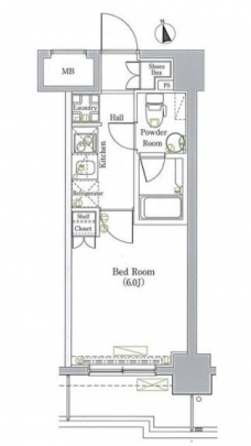 グラントゥルース門前仲町の間取り図