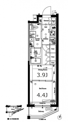 アークマーク三軒茶屋の間取り図