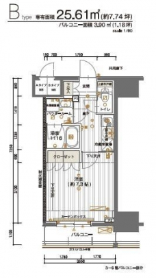 メインステージ神田須田町の間取り図
