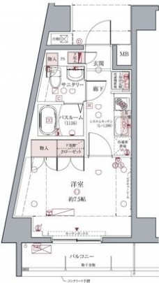 クレヴィスタ亀戸IIの間取り図