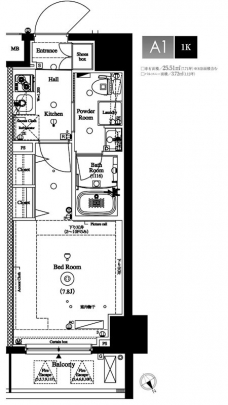 アクサス池袋レジデンスの間取り図