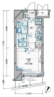 メインステージ目黒IIの間取り図