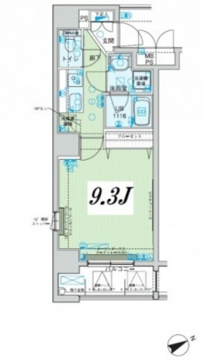 メインステージ上野の間取り図