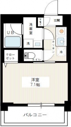 ボーヌ大森の間取り図