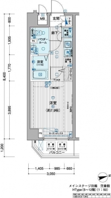 メインステージ田端弐番館の間取り図