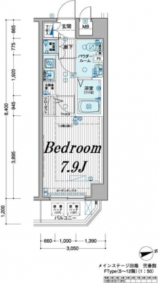 メインステージ田端弐番館の間取り図