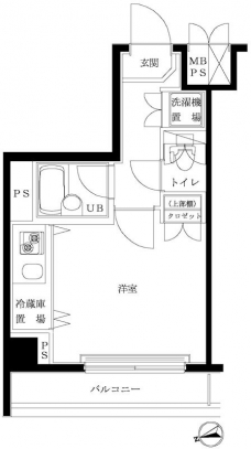 ルーブル浜田山の間取り図