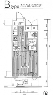 メインステージ秋葉原駅前の間取り図