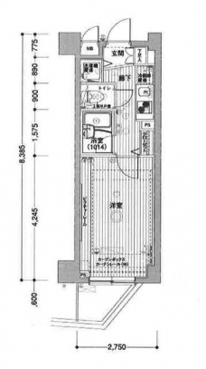 メインステージ板橋志村の間取り図