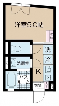 ヒルトップ代々木上原の間取り図