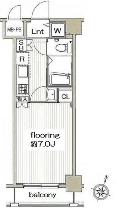 グランヴァン東中野IIの間取り図