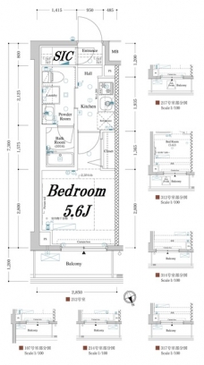 アクサスレジデンス目黒東の間取り図